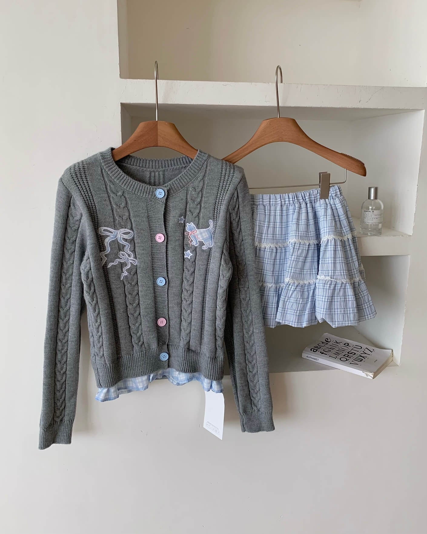 【ふわっとガーリー】リボンと甘い約束カーディガン（全3色）