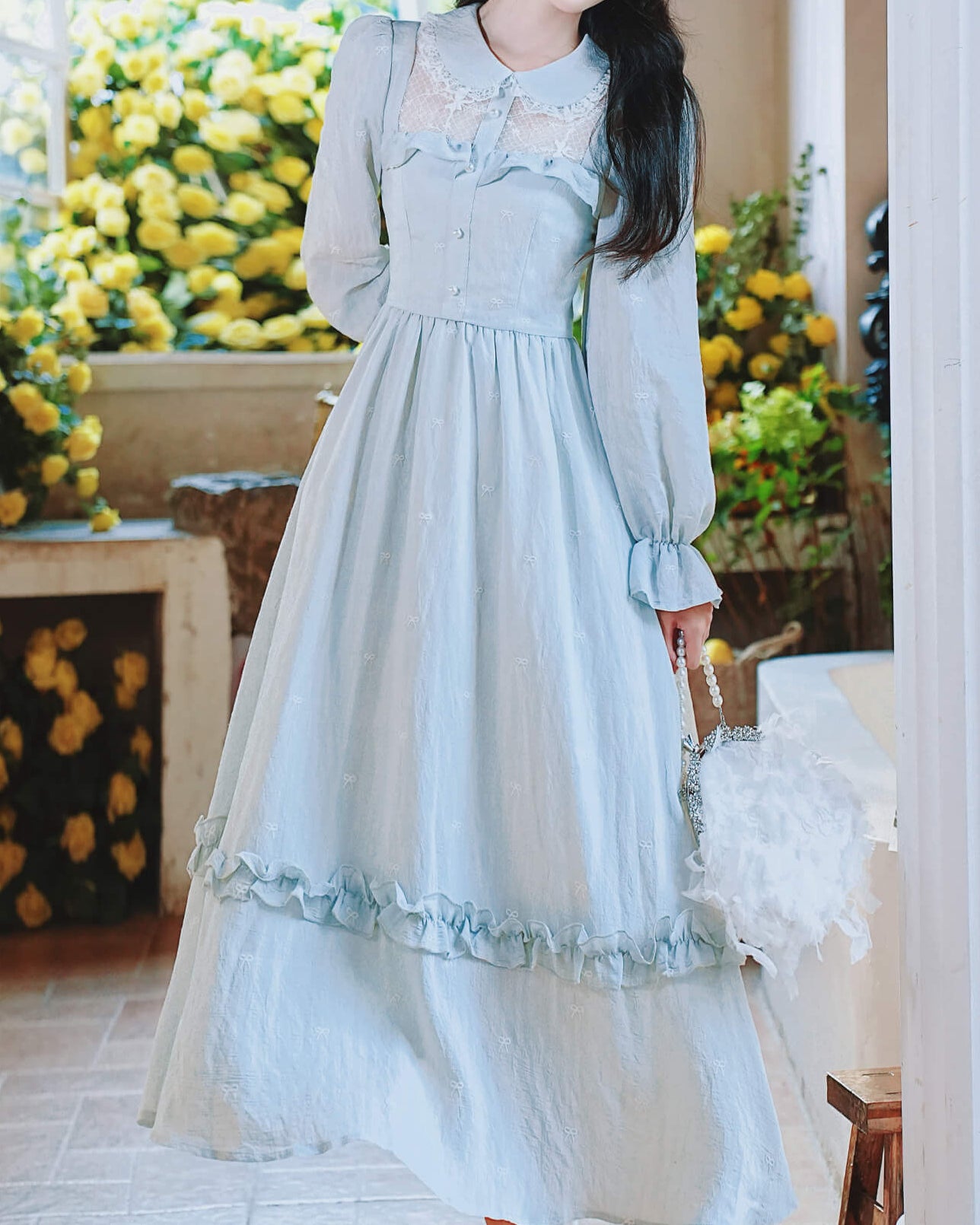 《思わず目を惹くレースの魔法》星雫を集めた夢みるプリンセスのワンピース