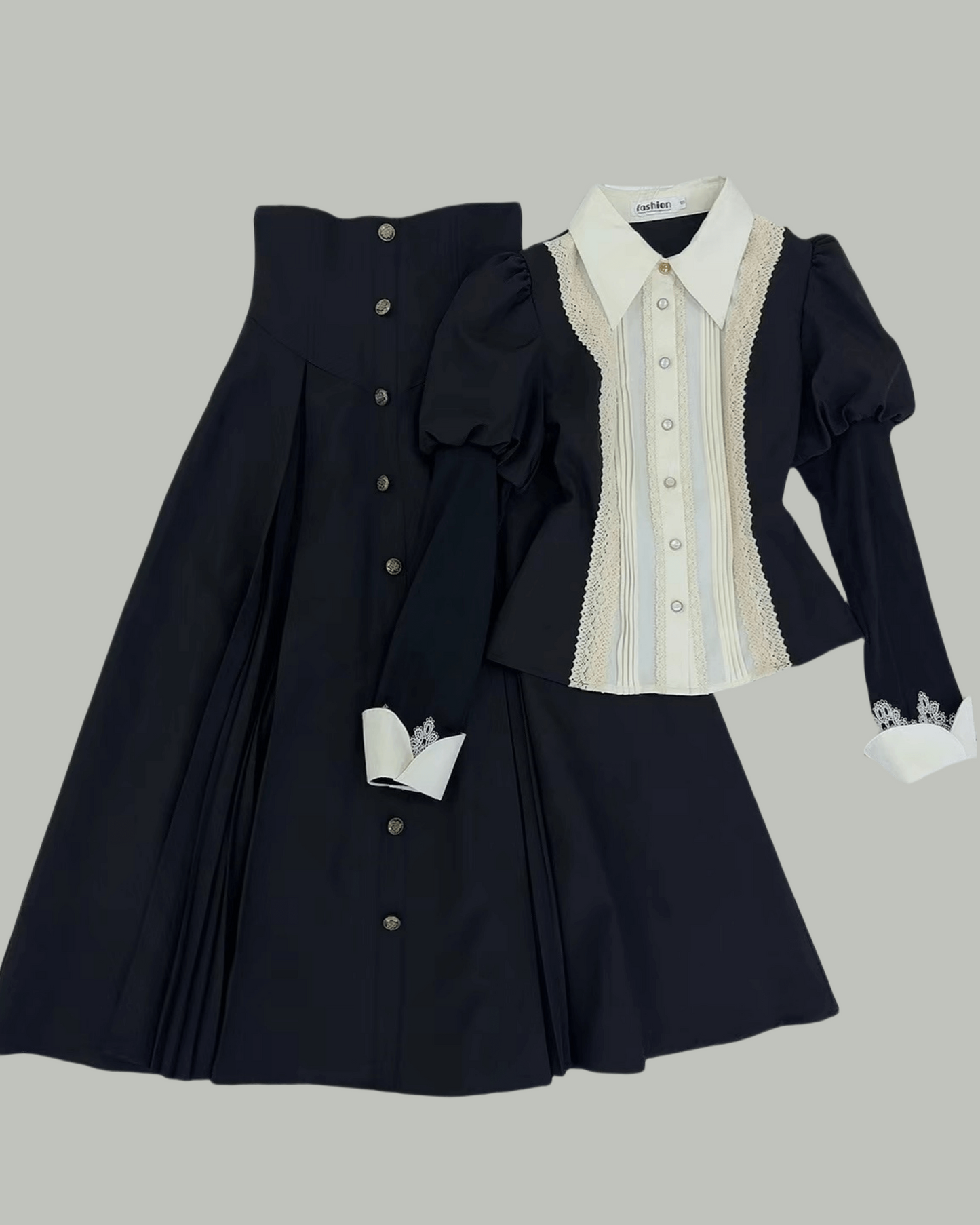 【2点セット】月影にとけるクラシカルレディ・セットアップ