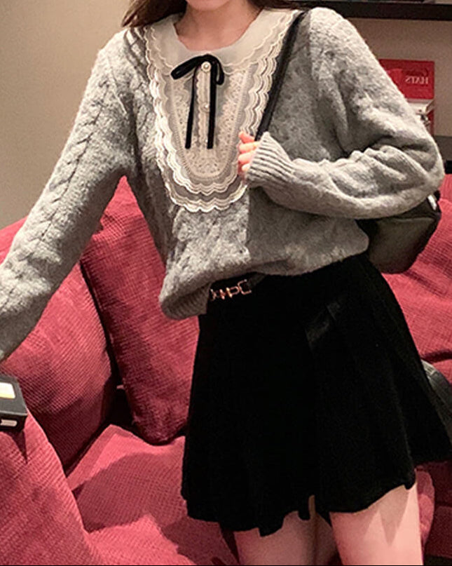 【秋冬の主役級アイテム】月明かりの約束を結ぶクラシカルニット（全3色）