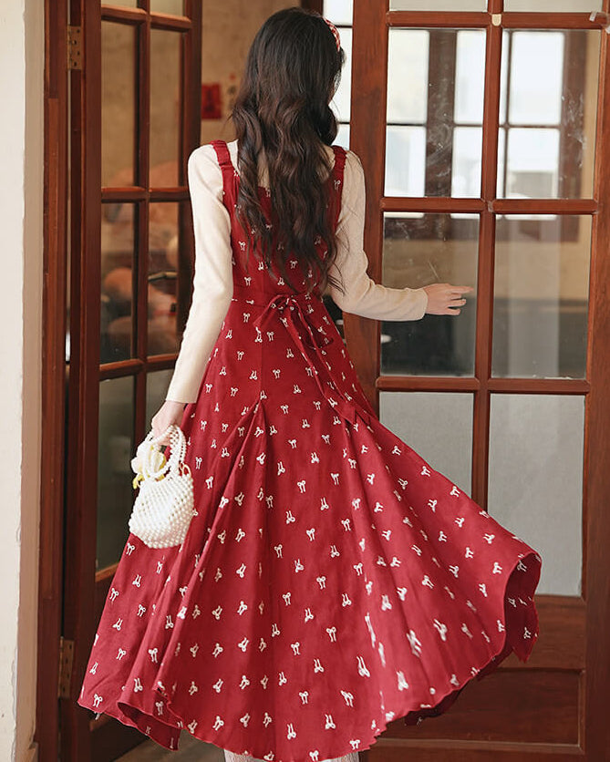 公式】【インナー次第でずっと使える】赤いリボンに恋する乙女の