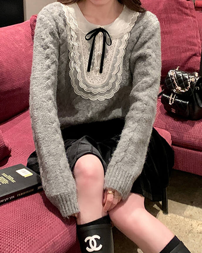 【秋冬の主役級アイテム】月明かりの約束を結ぶクラシカルニット（全3色）