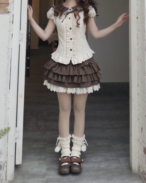 【ふんわりガーリー】夢見るパティシエのショコラスカート