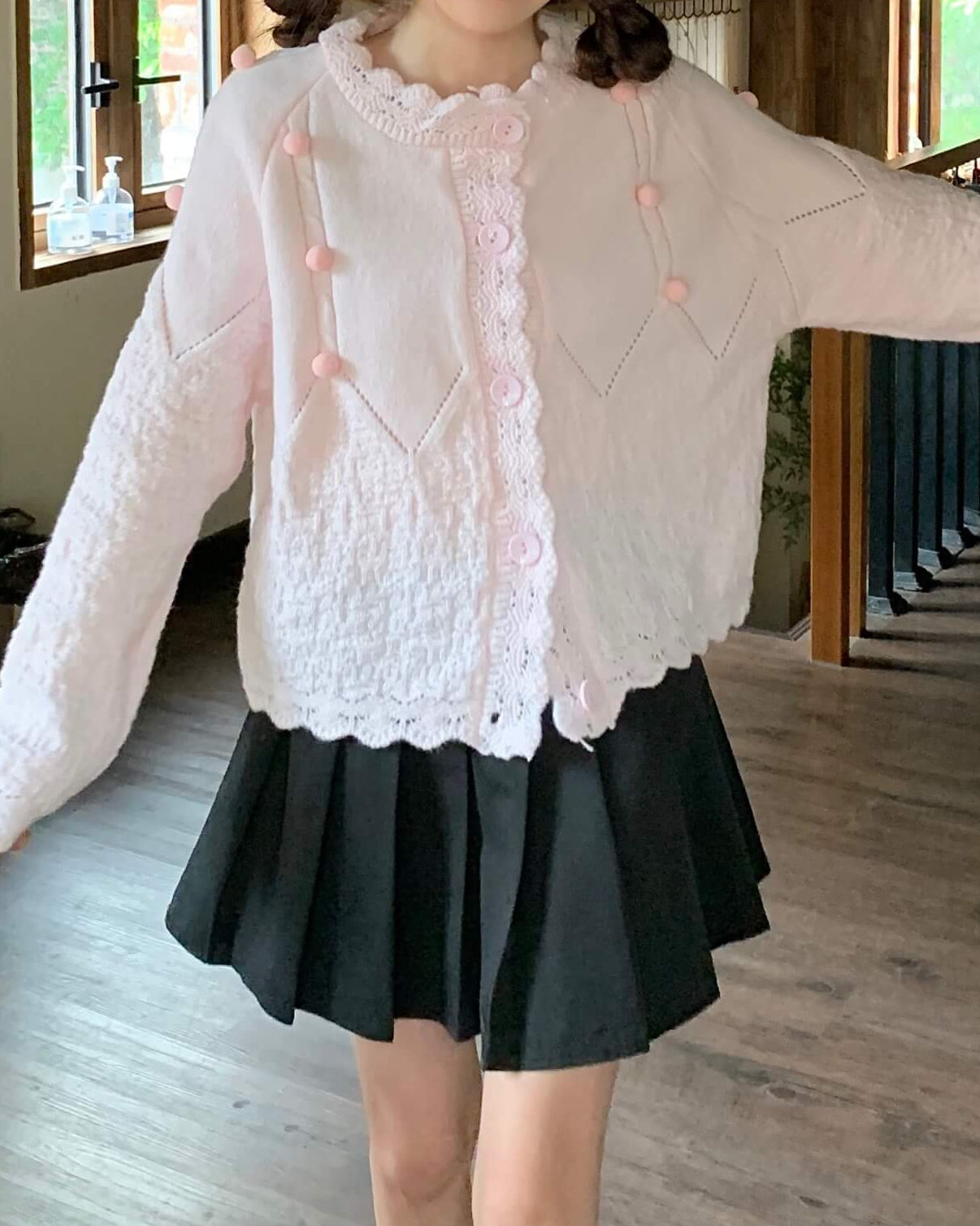 【ふわふわニット】夢見るパティシエの休日カーディガン（全3色）