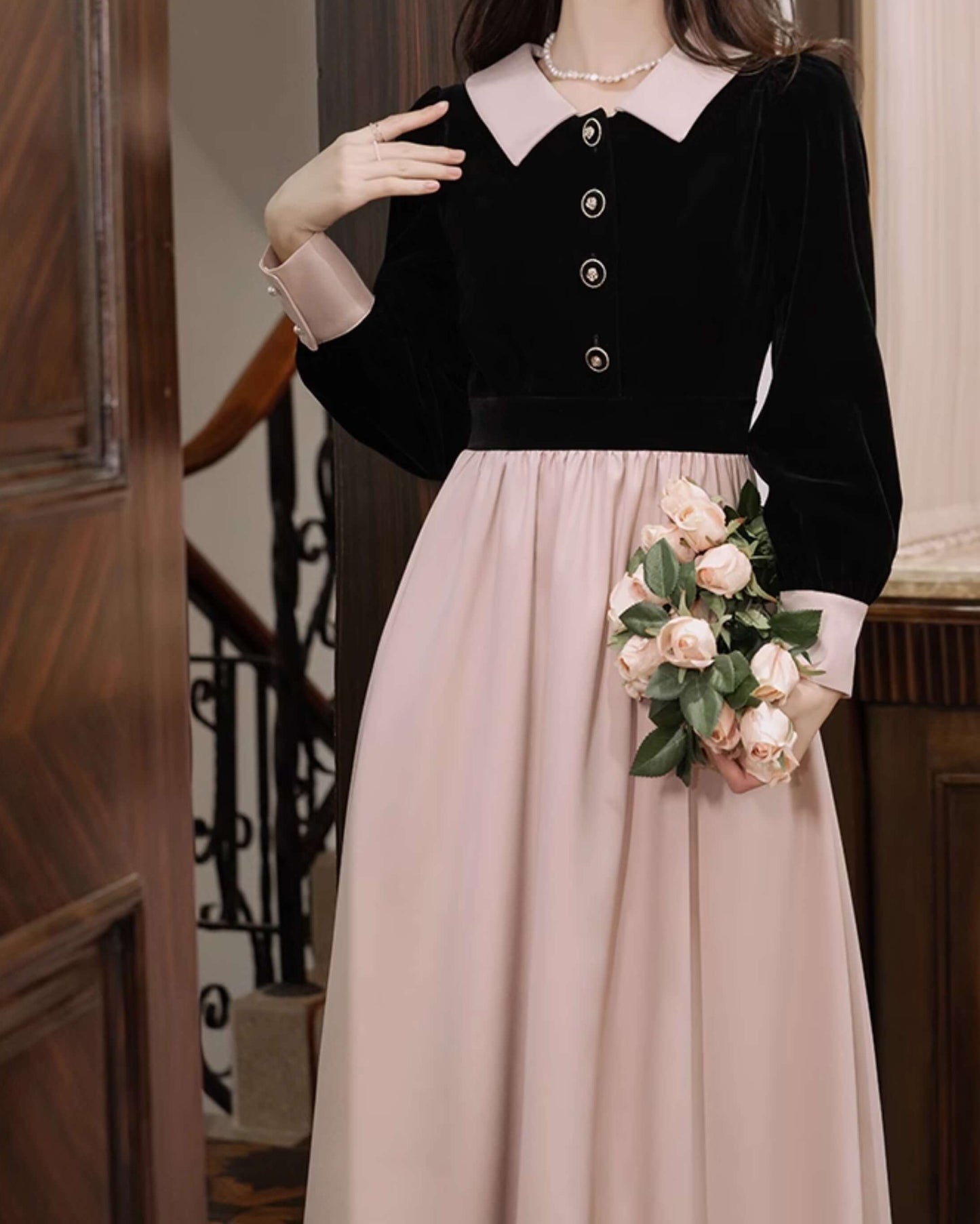 《特別な日に着たい上品な一枚》王宮のお庭で待ち合わせワンピース