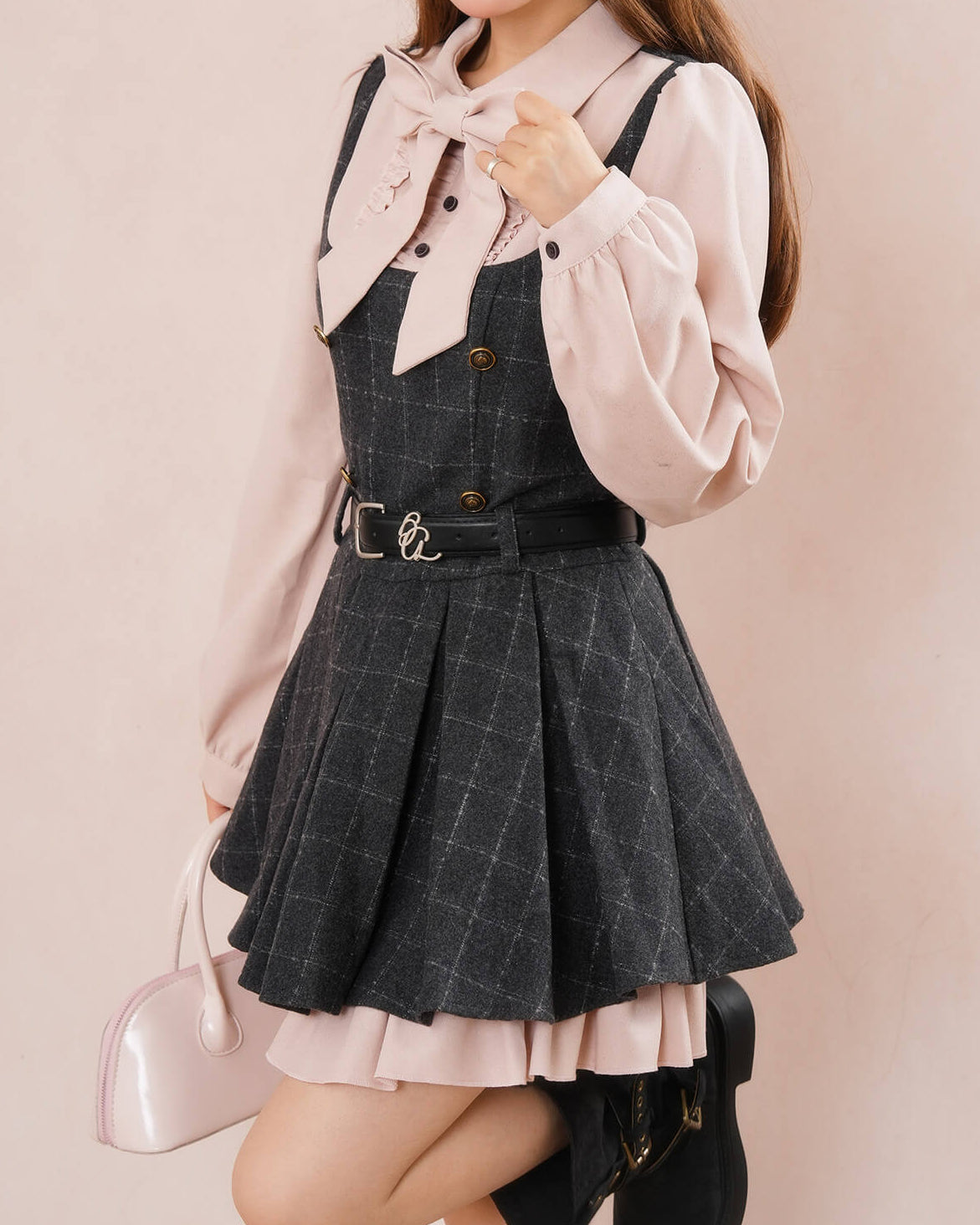 《一枚でレイヤード風コーデが完成》ふわり恋咲くガーデンワンピース