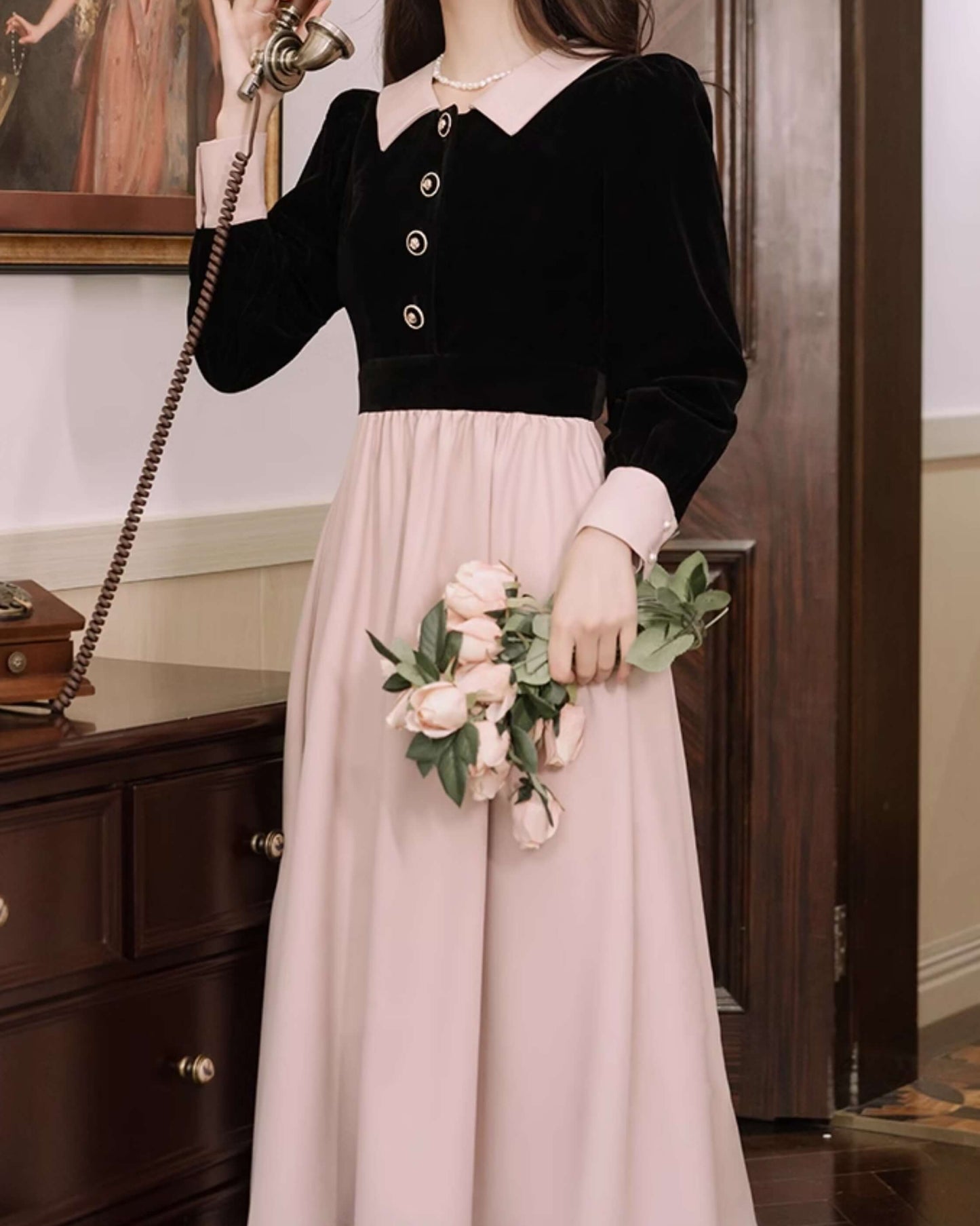 《特別な日に着たい上品な一枚》王宮のお庭で待ち合わせワンピース