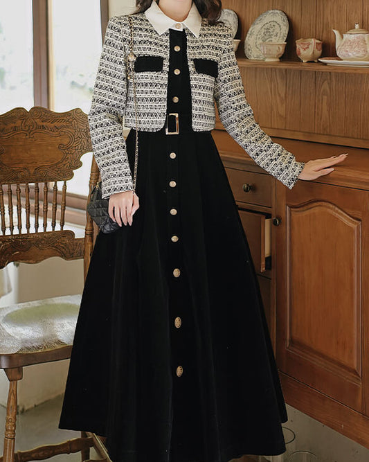 【一枚で主役級】月影の下で踊るお嬢様ワンピース