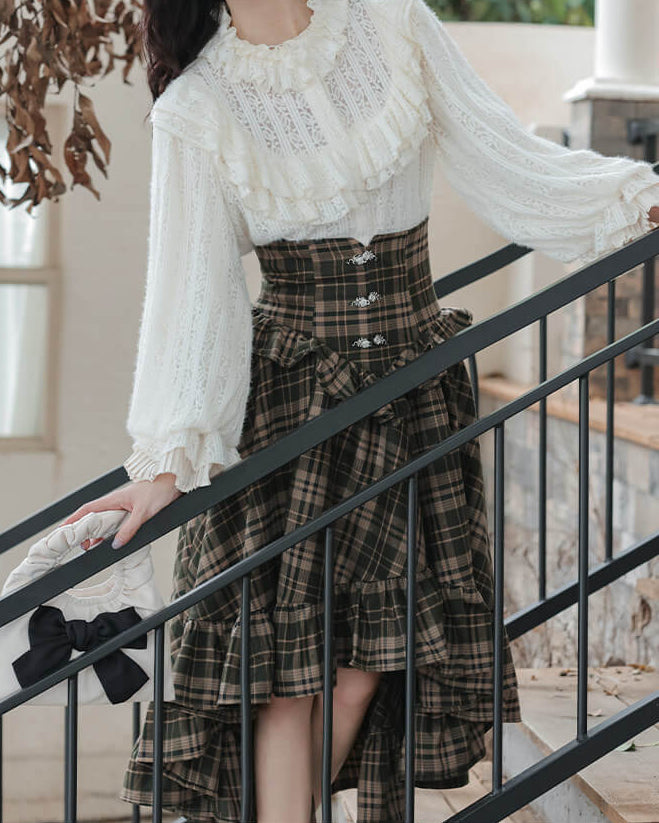 公式】【歩くたびふわっと広がるアシンメトリー】木漏れ日に揺れる