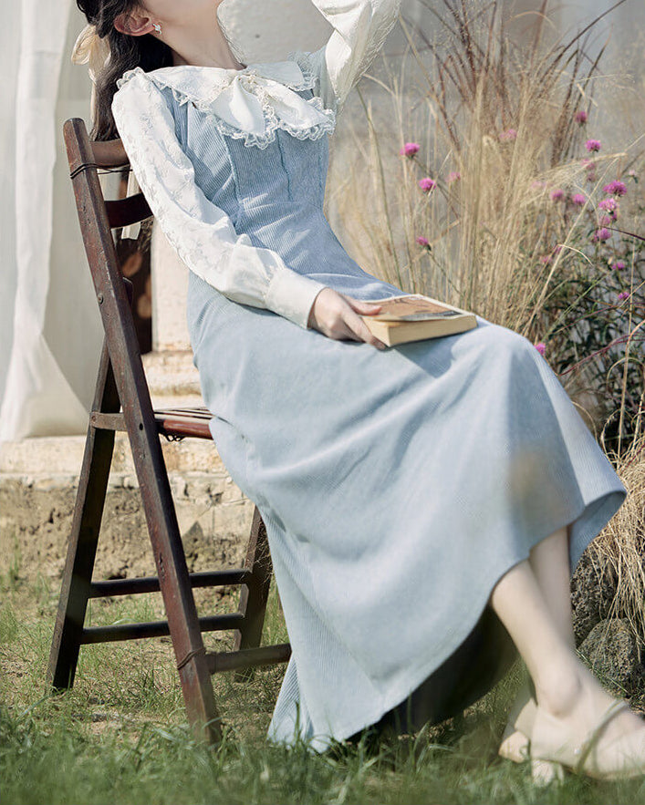 公式】【リボンが目を惹く】静かな庭園に佇むプリンセスワンピース