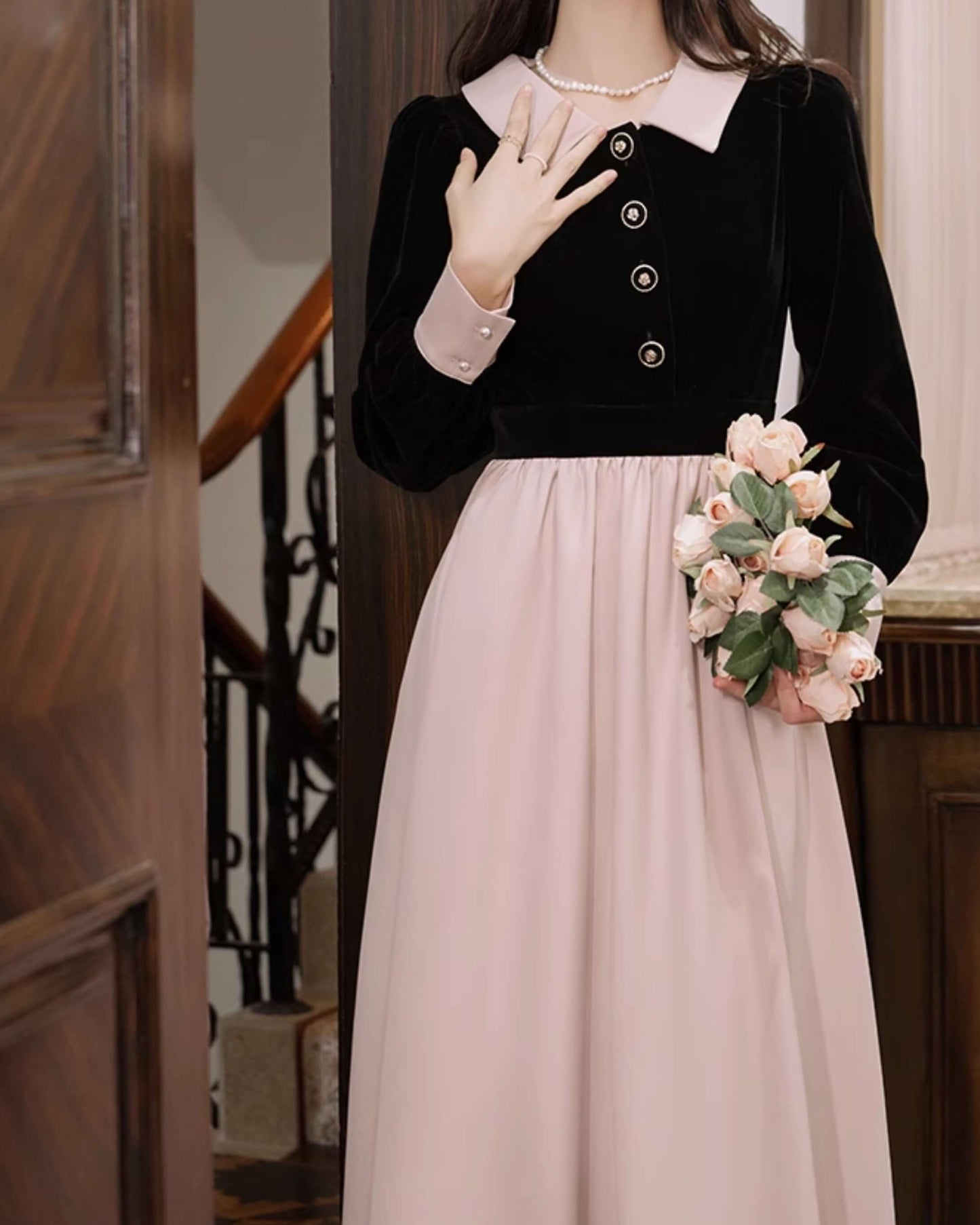 《特別な日に着たい上品な一枚》王宮のお庭で待ち合わせワンピース