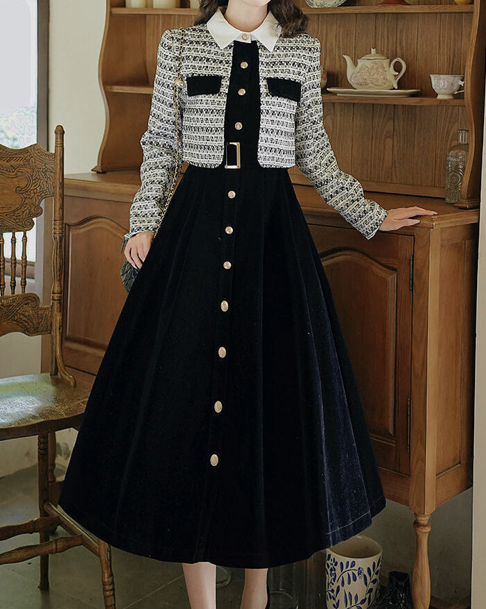 【一枚で主役級】月影の下で踊るお嬢様ワンピース