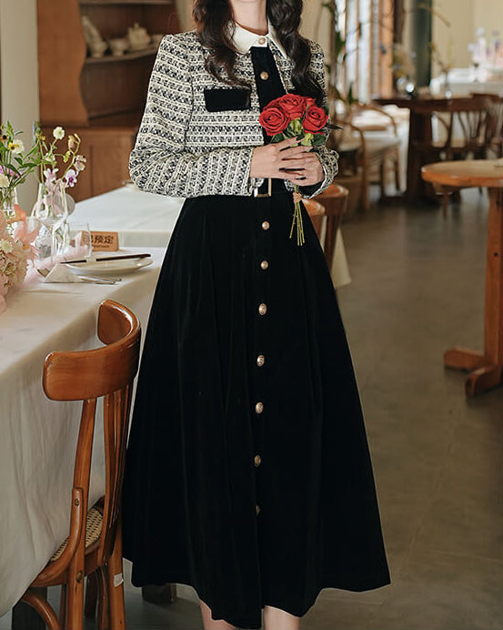 【一枚で主役級】月影の下で踊るお嬢様ワンピース