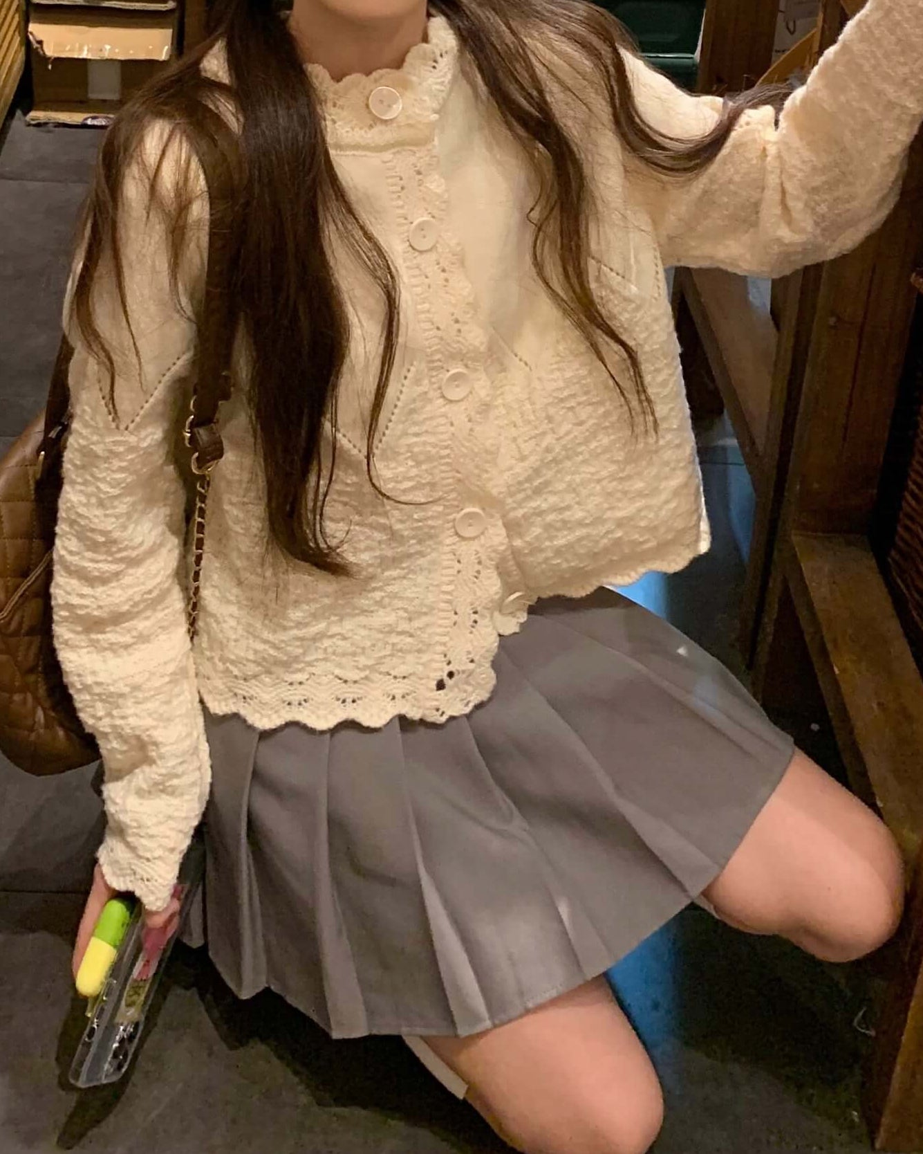 【ふわふわニット】夢見るパティシエの休日カーディガン（全3色）