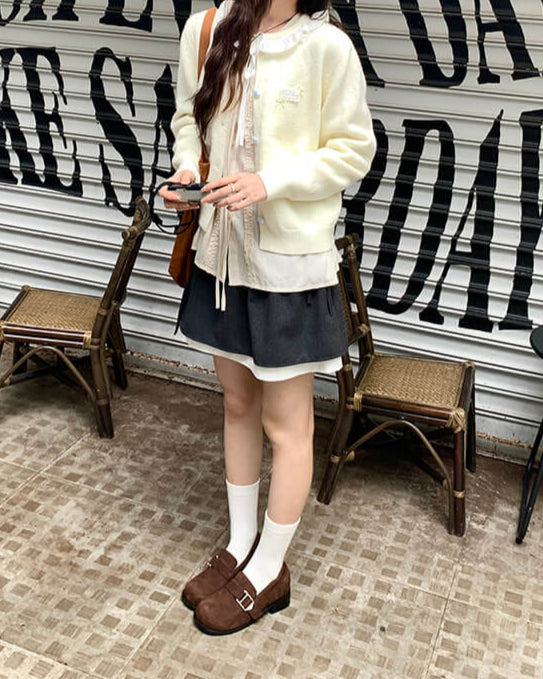 ときめきを運ぶ小さなハートの物語カーディガン（全3色）