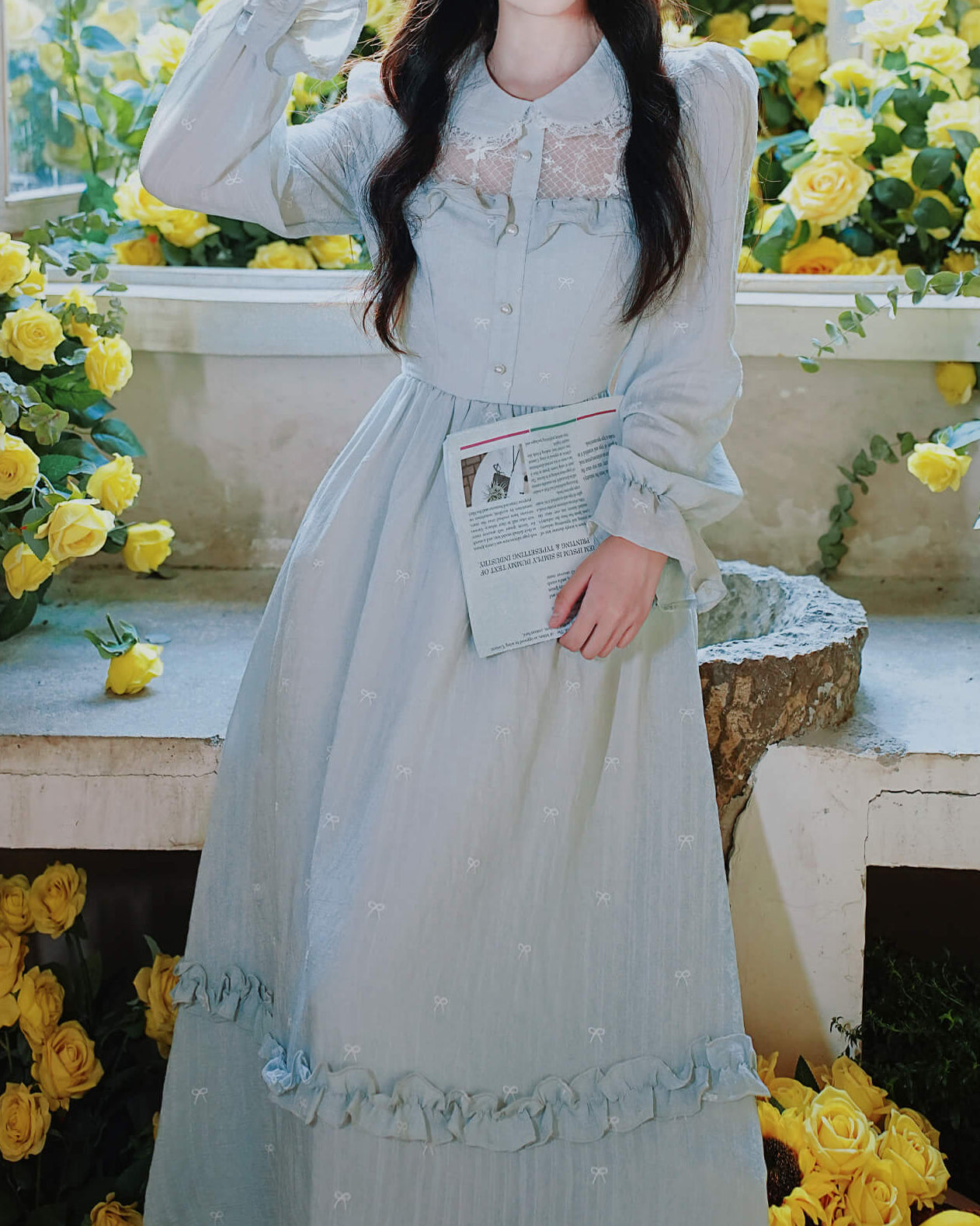 《思わず目を惹くレースの魔法》星雫を集めた夢みるプリンセスのワンピース