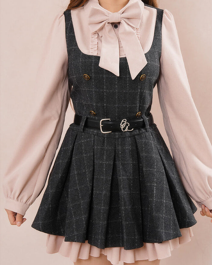 《一枚でレイヤード風コーデが完成》ふわり恋咲くガーデンワンピース