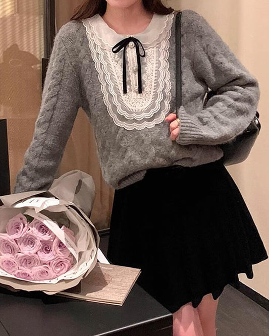 【秋冬の主役級アイテム】月明かりの約束を結ぶクラシカルニット（全3色）