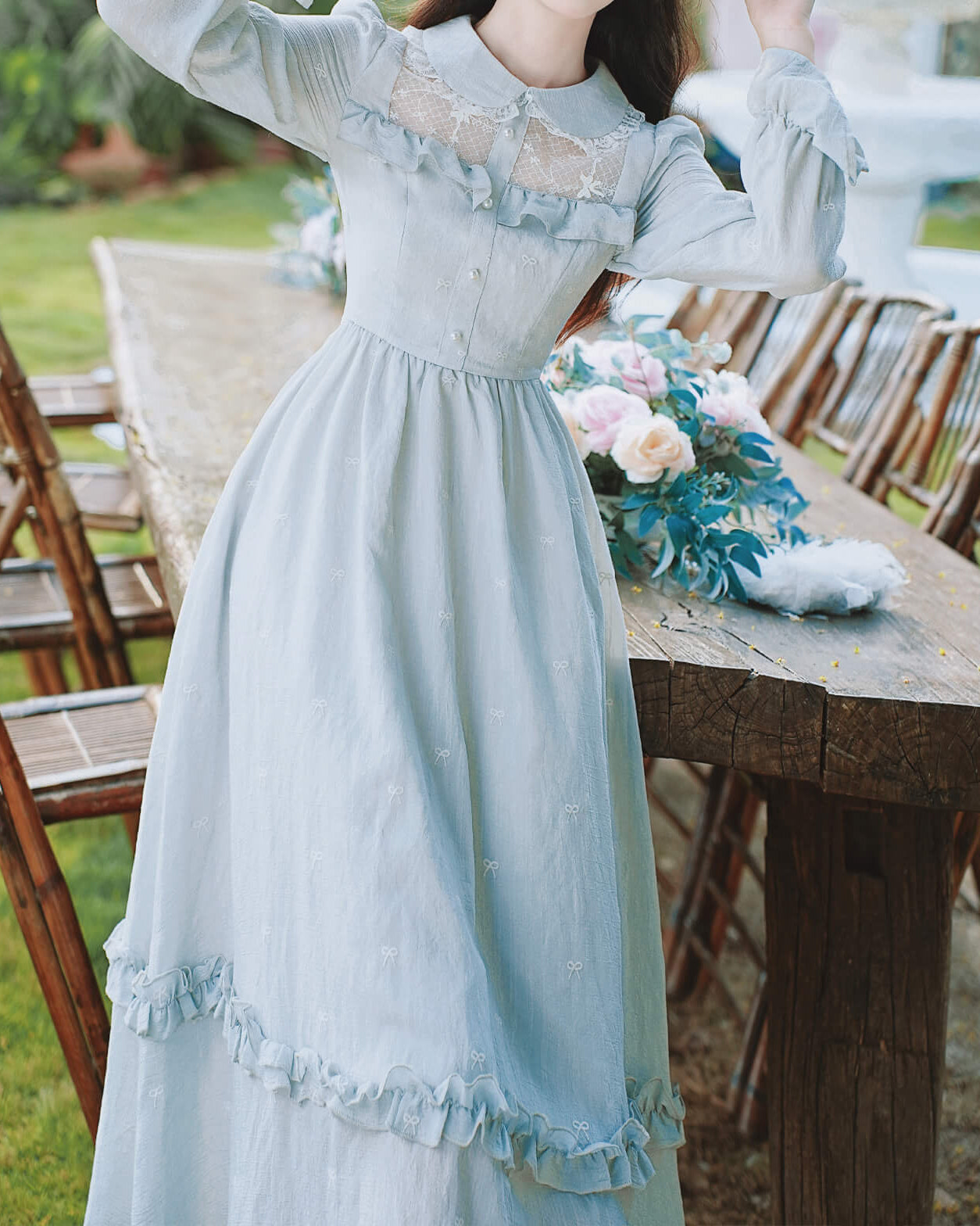 《思わず目を惹くレースの魔法》星雫を集めた夢みるプリンセスのワンピース