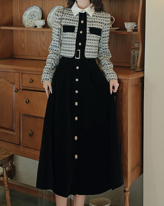 【一枚で主役級】月影の下で踊るお嬢様ワンピース