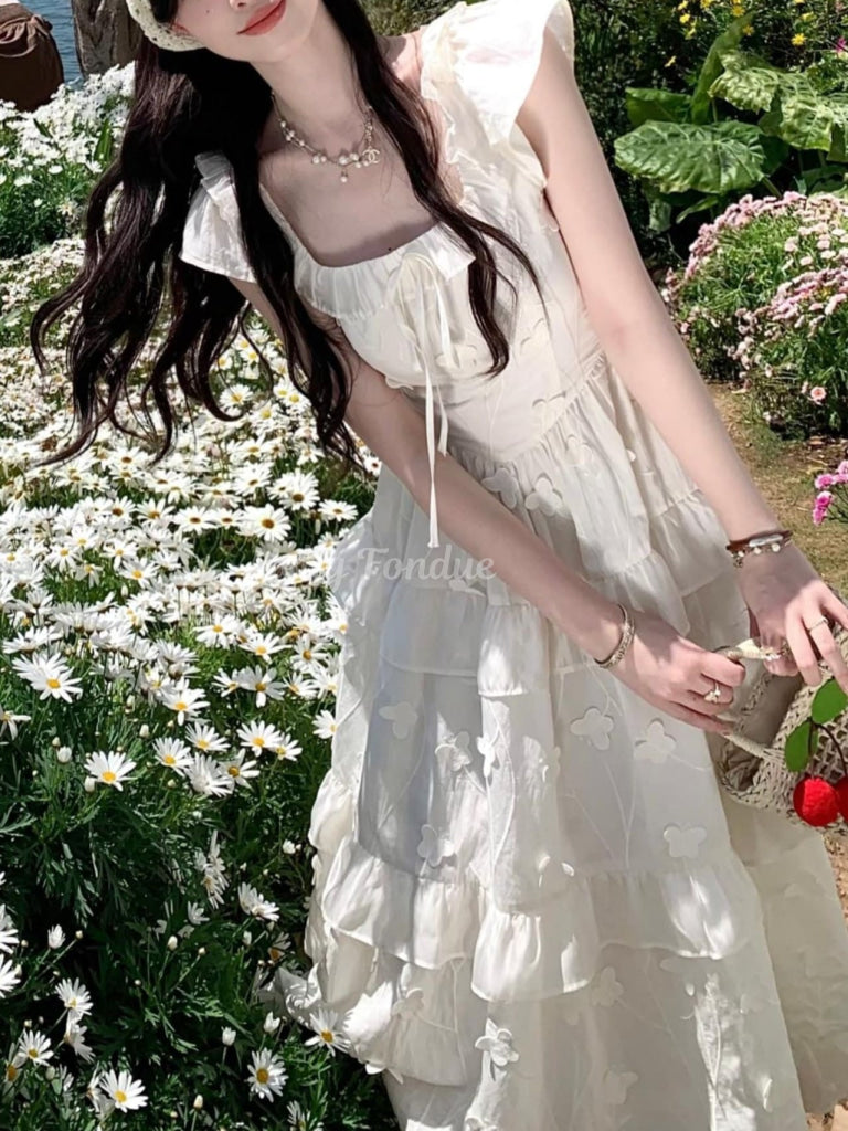 公式】白鳥と戯れる少女のワンピース - プリンセスガーリー