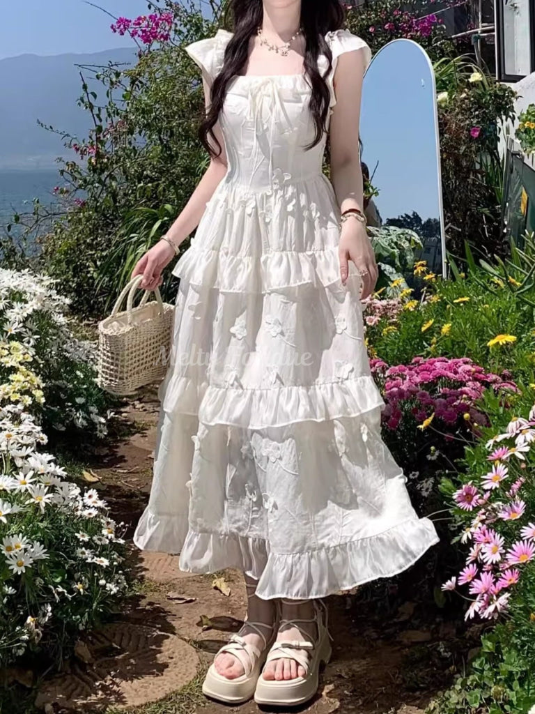 公式】白鳥と戯れる少女のワンピース - プリンセスガーリー