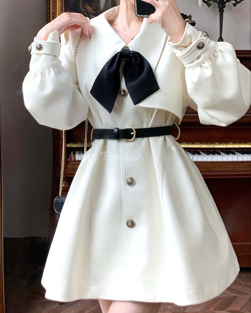 雪の妖精のティータイムコート