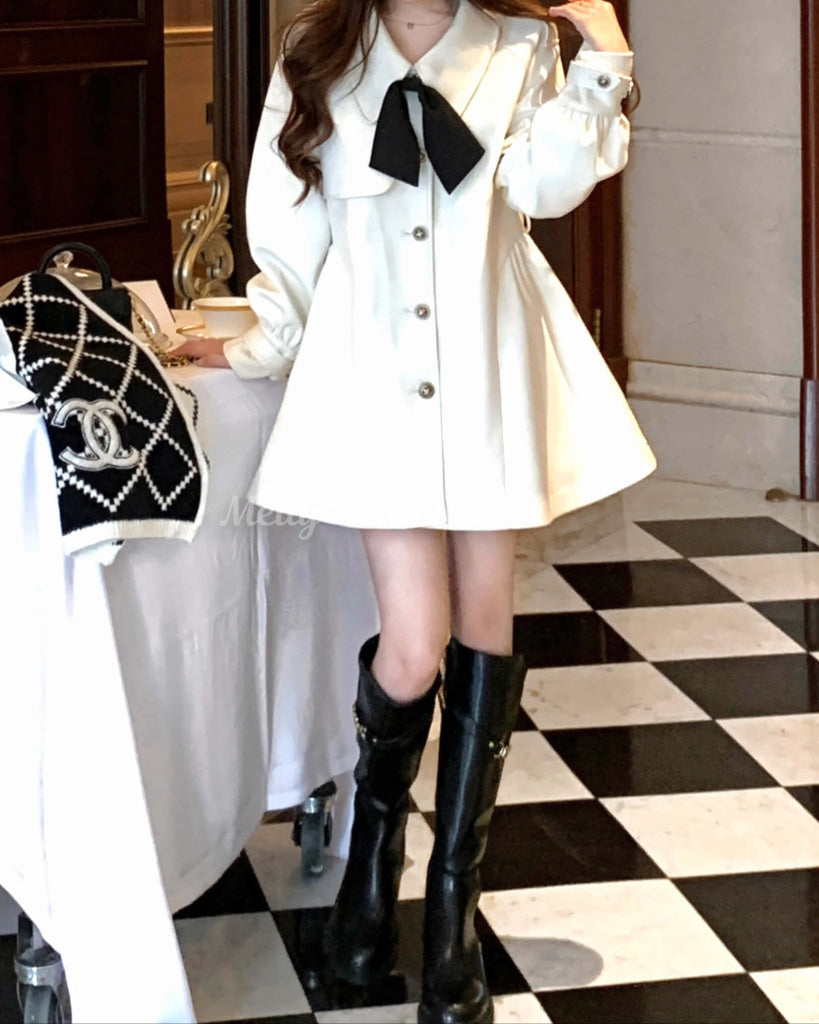 雪の妖精のティータイムコート