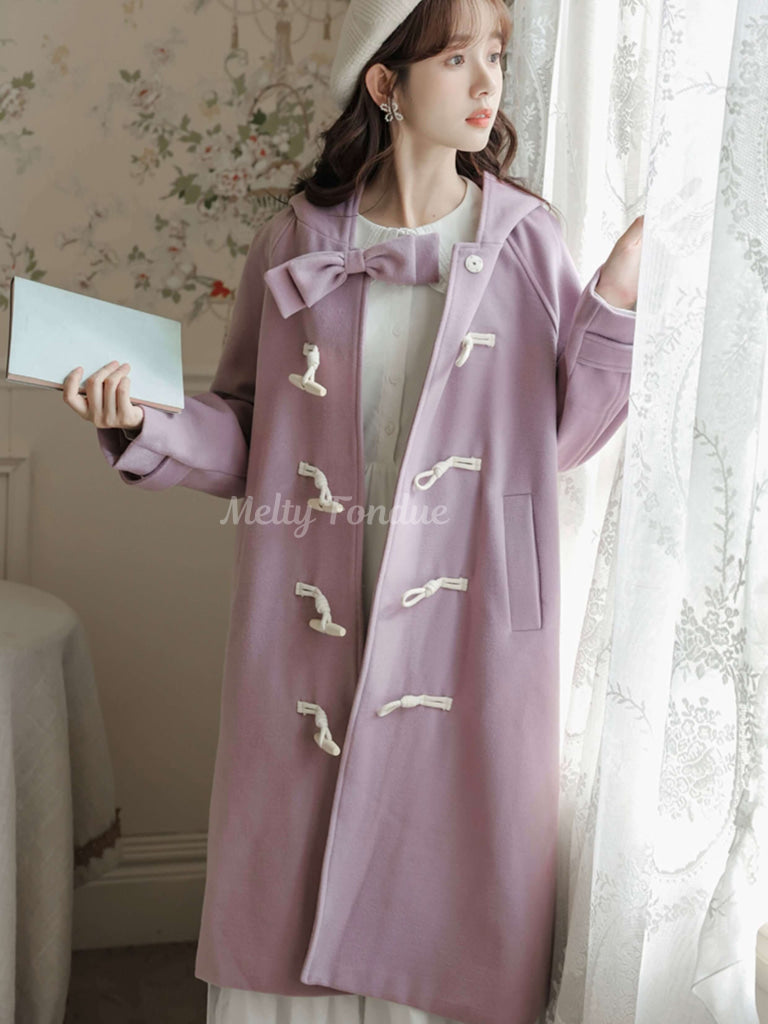 公式】【便利なポケット付き】あなたを待つラベンダーコート
