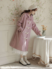 公式】【便利なポケット付き】あなたを待つラベンダーコート