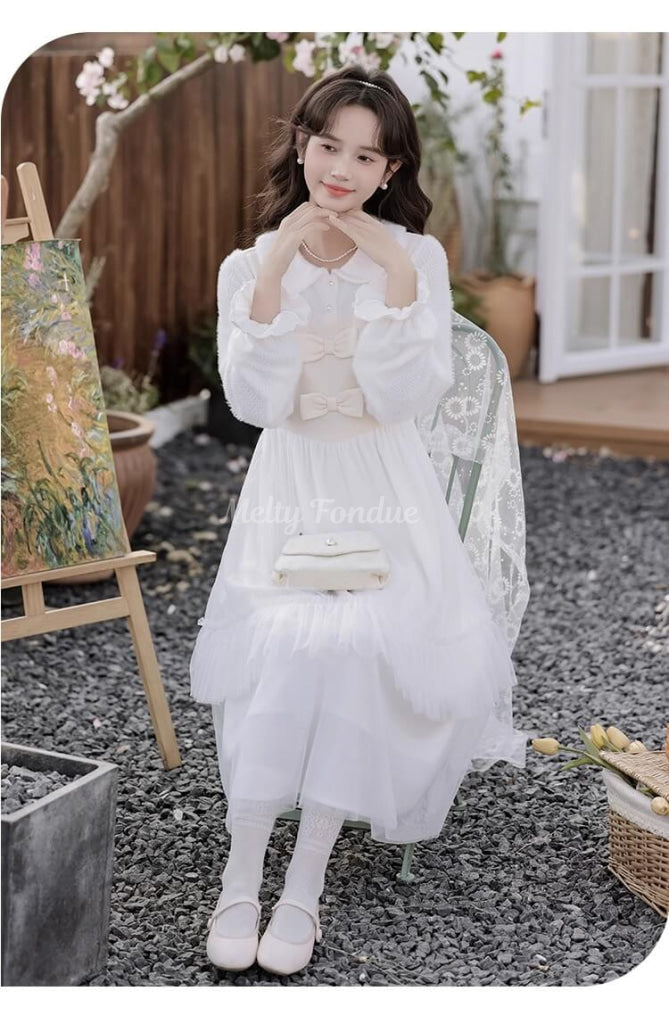 星のしずくと花の誓いワンピース