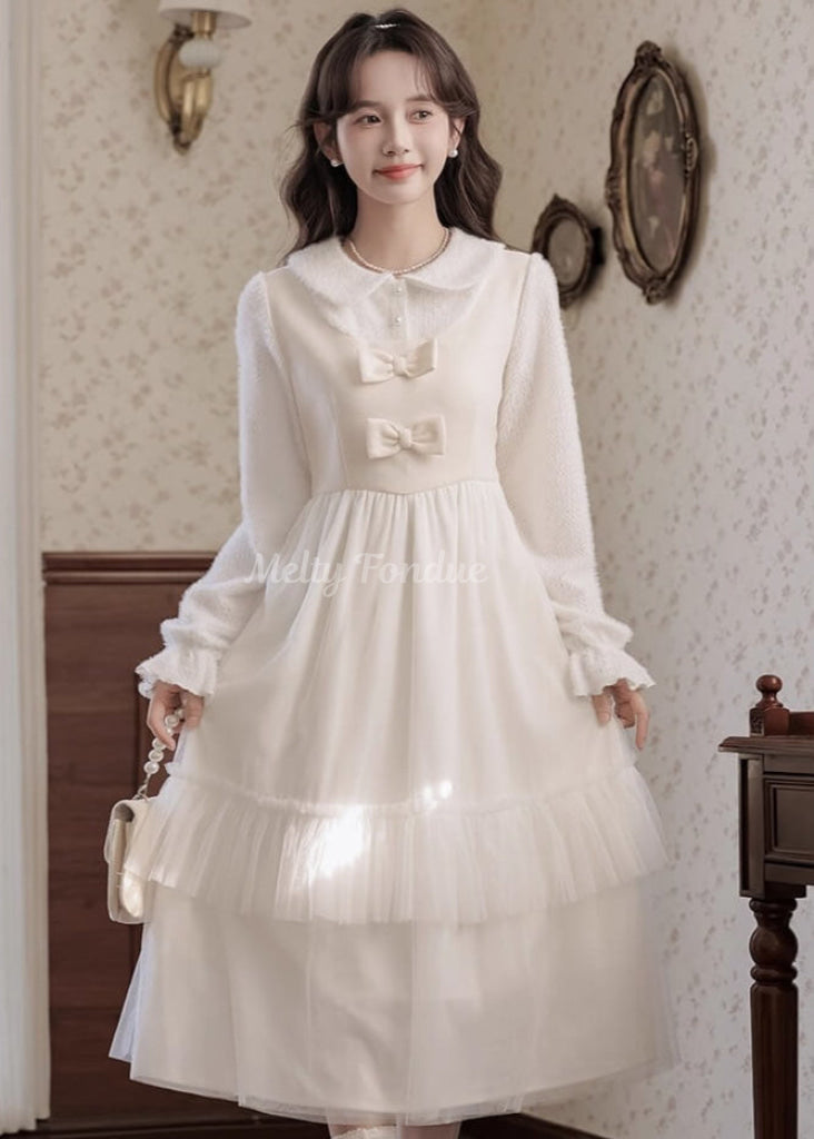 星のしずくと花の誓いワンピース