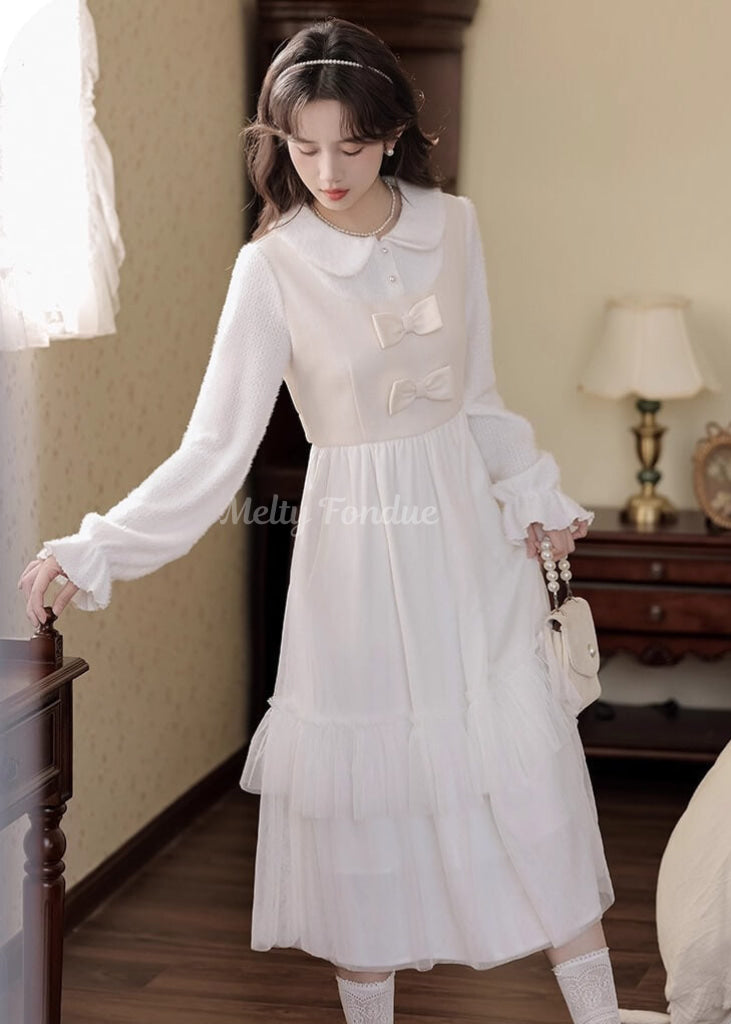 星のしずくと花の誓いワンピース