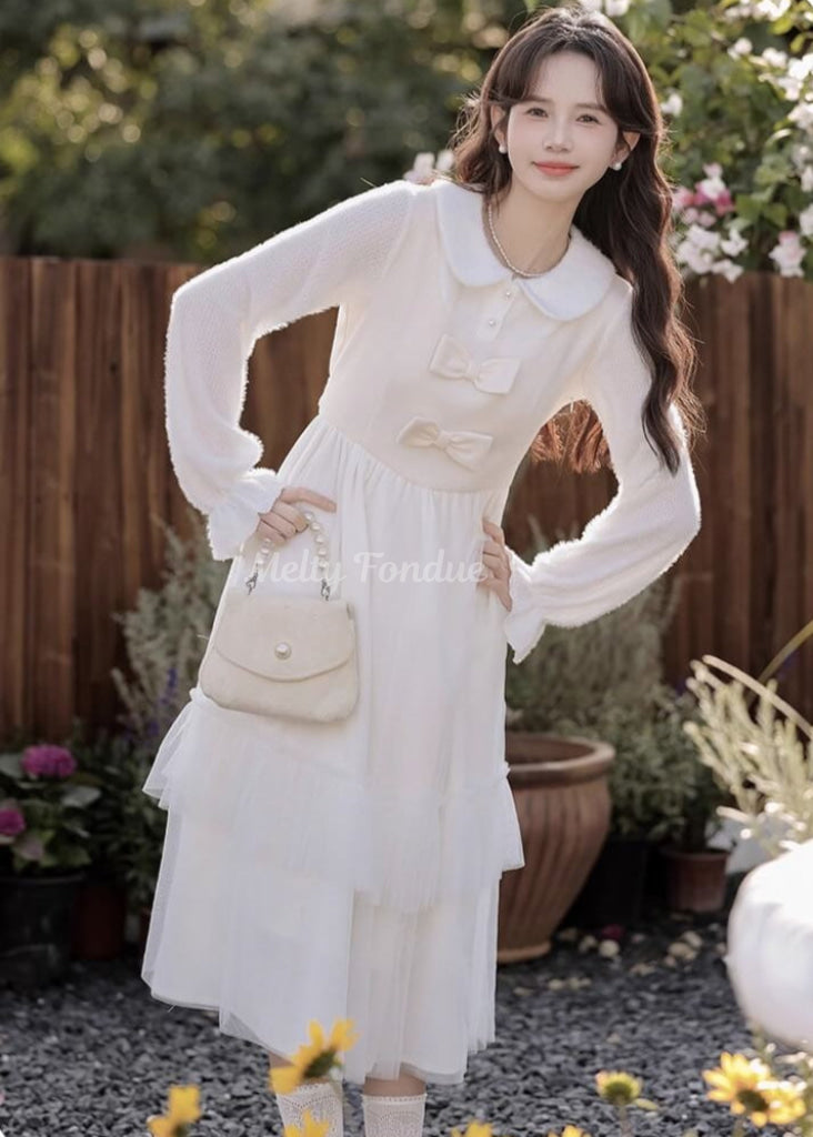 星のしずくと花の誓いワンピース