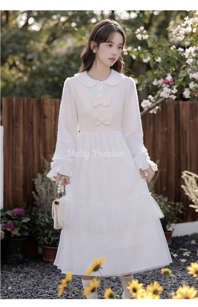 星のしずくと花の誓いワンピース