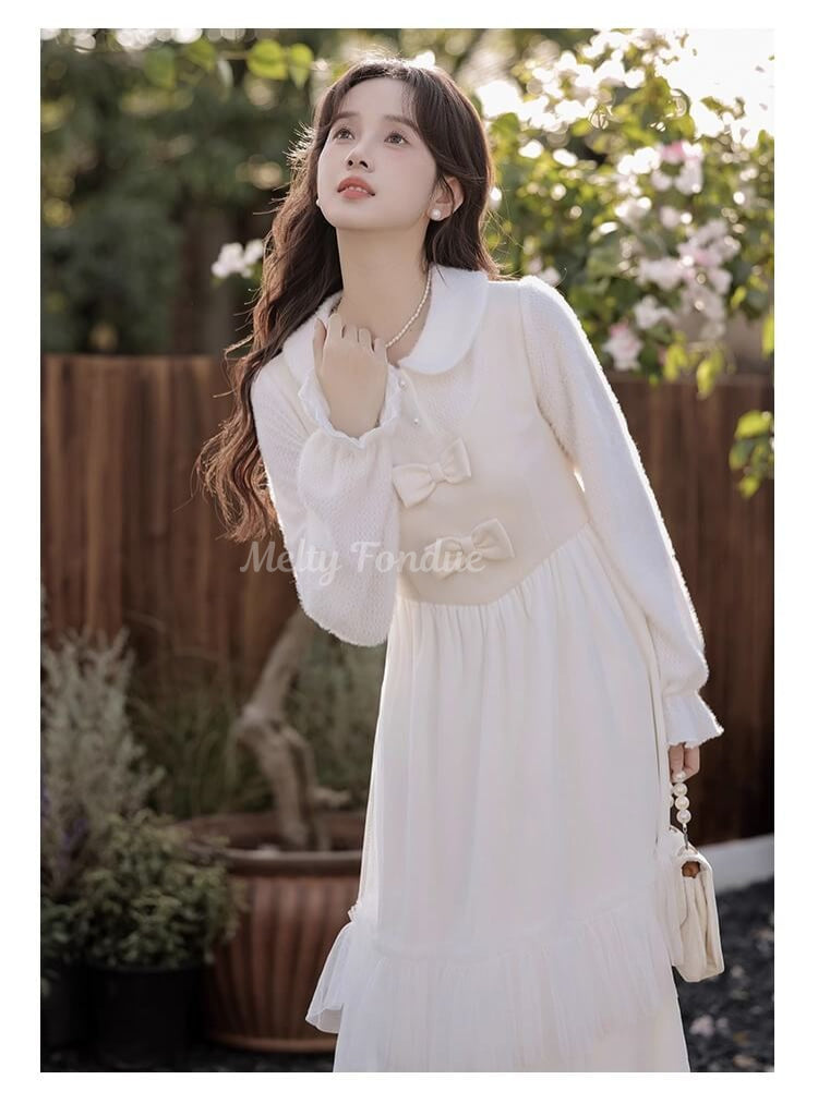 星のしずくと花の誓いワンピース