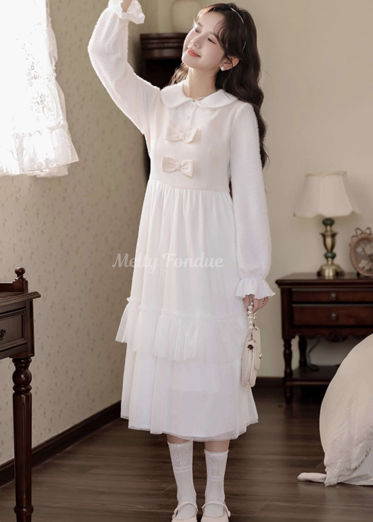 星のしずくと花の誓いワンピース