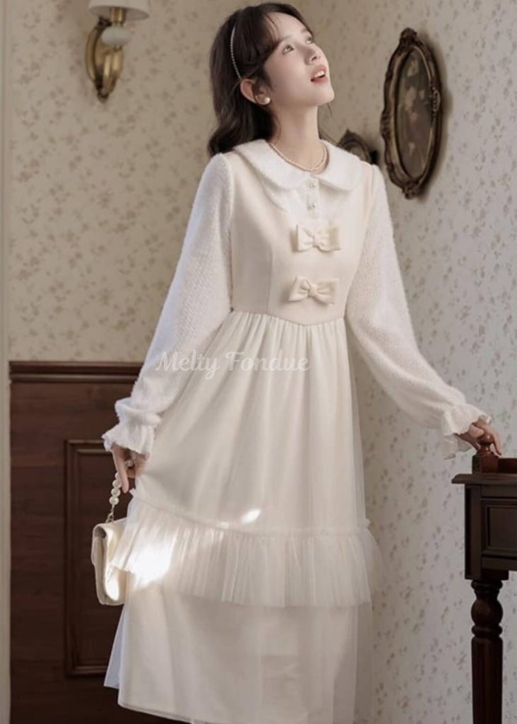 星のしずくと花の誓いワンピース