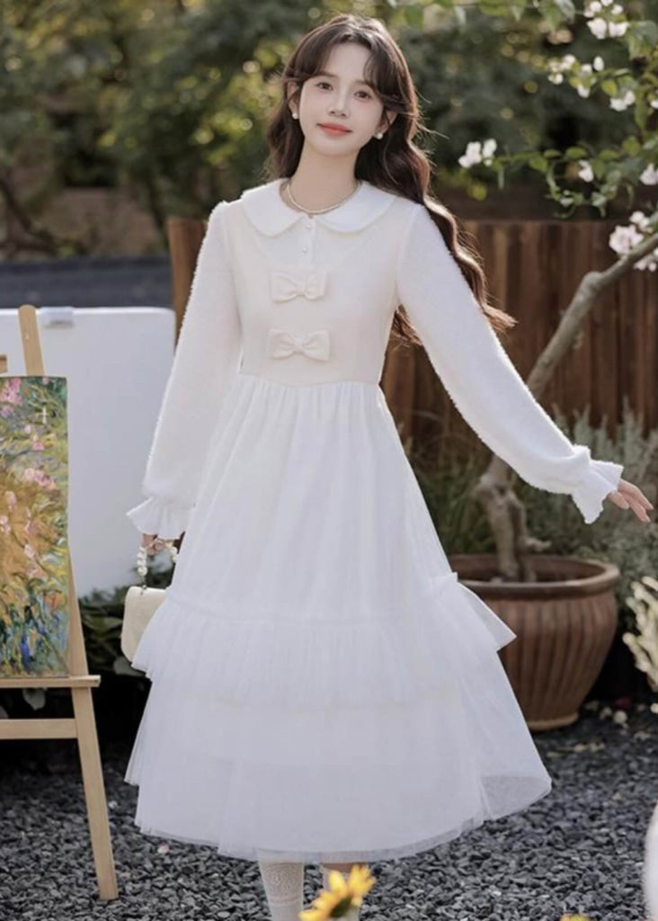 星のしずくと花の誓いワンピース