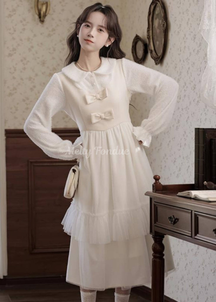 星のしずくと花の誓いワンピース