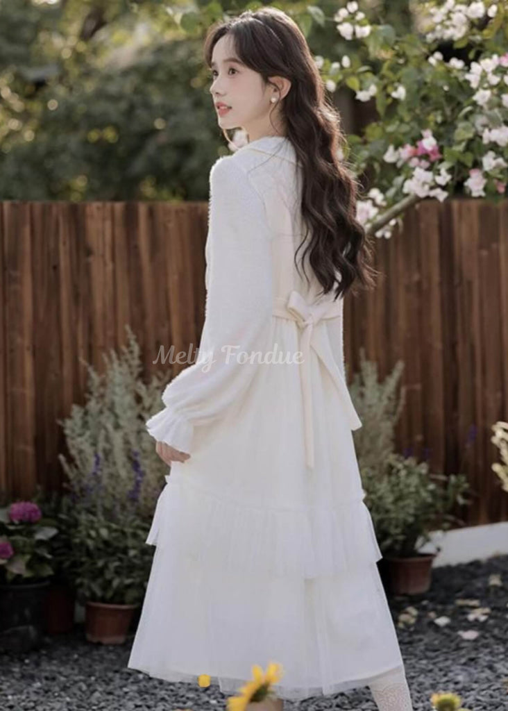 星のしずくと花の誓いワンピース