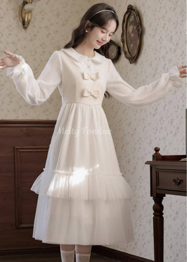 星のしずくと花の誓いワンピース