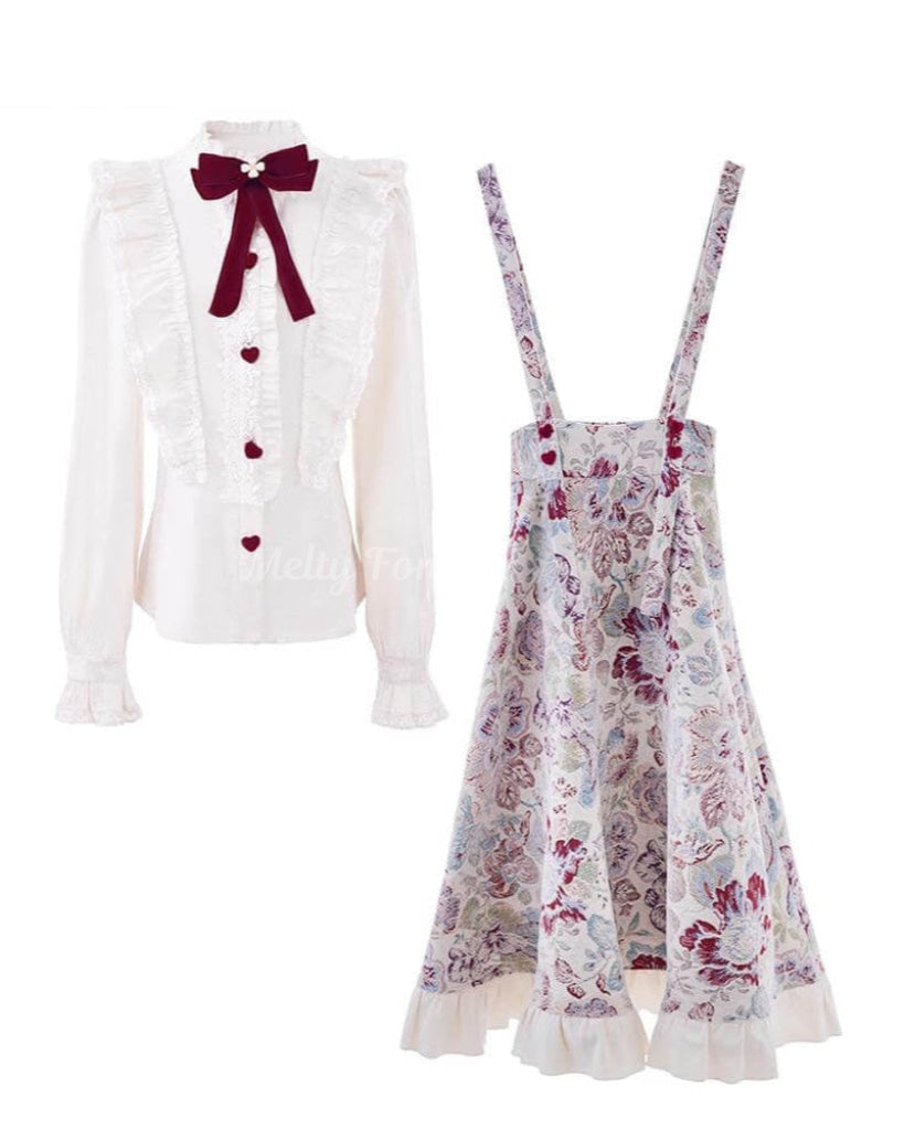 【2点セット】記憶の花園を歩く午後のセットアップ