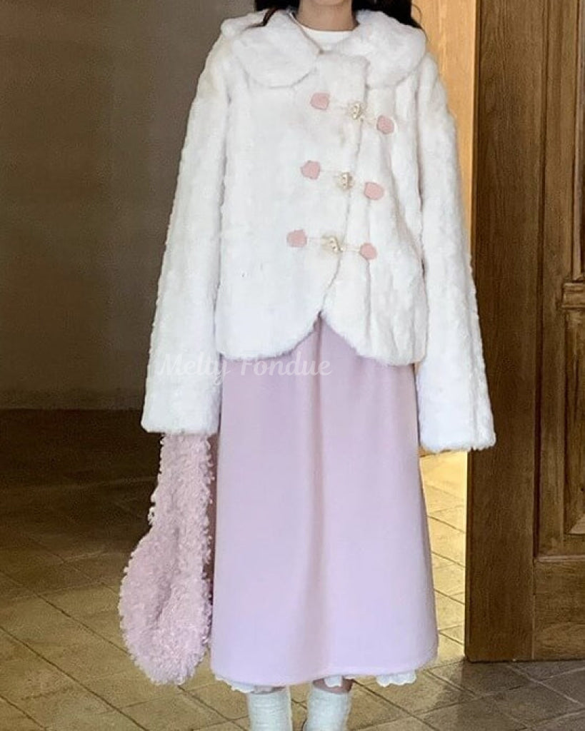 《触れた瞬間、恋するぬくもり》雪の庭で咲くミルキーアウター