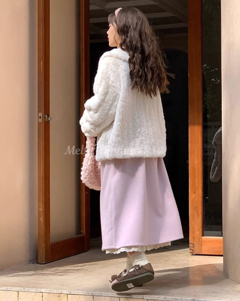 《触れた瞬間、恋するぬくもり》雪の庭で咲くミルキーアウター