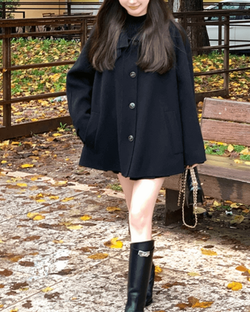 【デイリーにもお出かけにも頼れる一枚】秘密の鍵を探す黒のクラシカルアウター