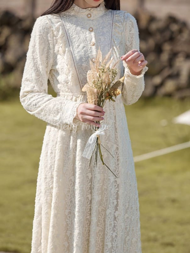 メル様ワンピース翌日発送 公式】【風が透ける、優美なレース】高貴なお嬢様の昼下がりワンピース