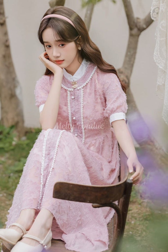 公式】【ふんわりと甘く、上品に】甘さ秘めたお嬢様のワンピース-全2色