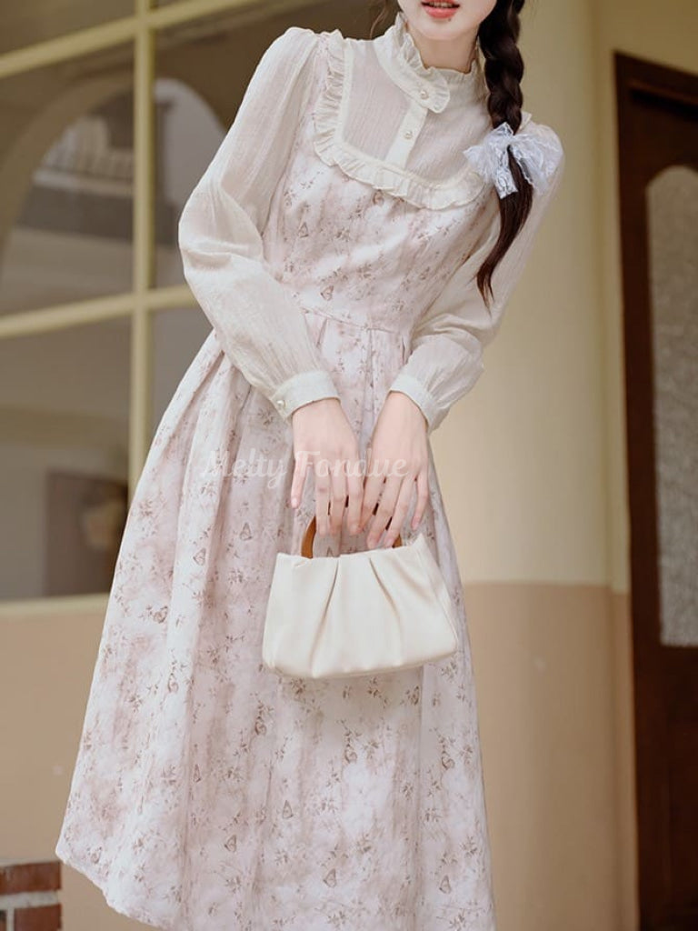 公式】【ふわりと甘い風をまとう】妖精と花の香りワンピース