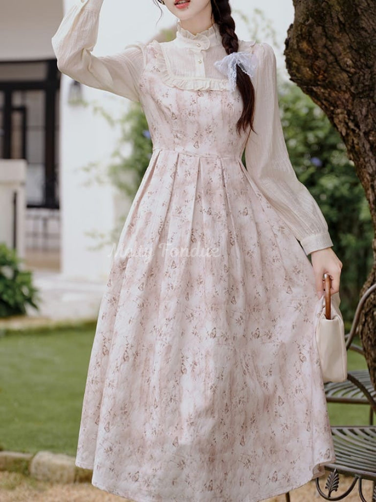 公式】【ふわりと甘い風をまとう】妖精と花の香りワンピース